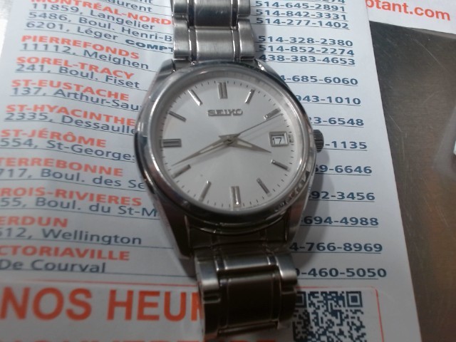 Montre seiko sapphire glass japan mov