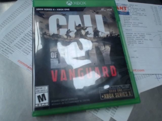 Jeux call of duty vangar xbox serie x