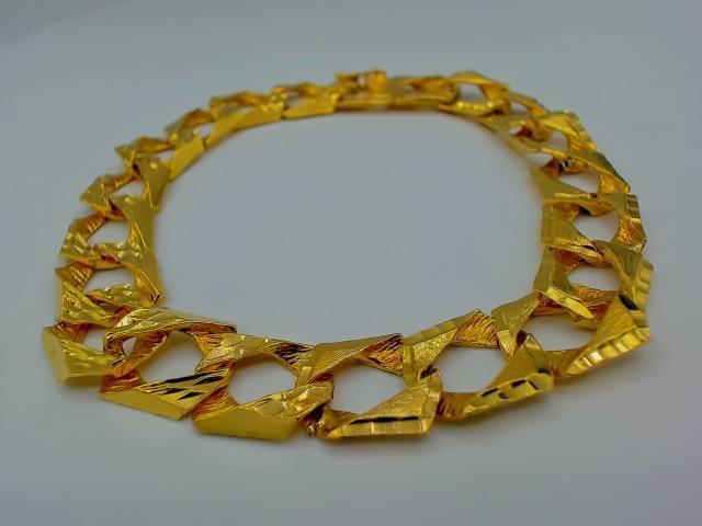 B0acelet en  or 10kt 8.5po