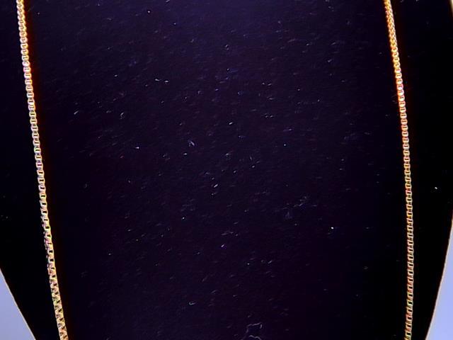 Chaine box en or 10kt 24po