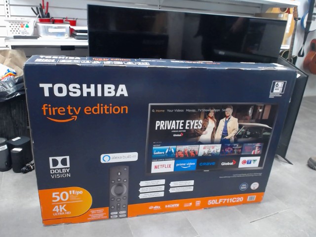 Smart tv toshiba 50'' 4k en boite av man