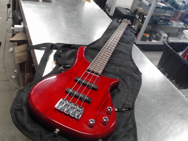 Guitare rouge electrique