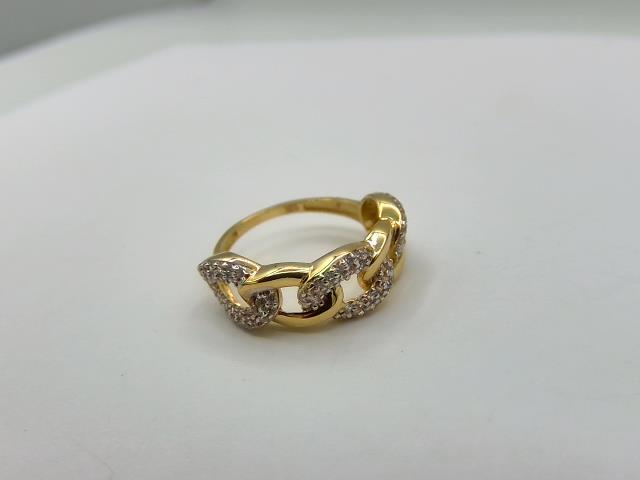 Bague en or 10kt new taille 7