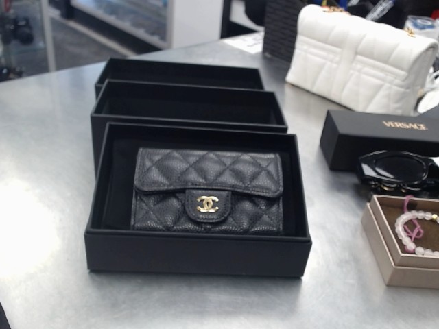 Classic flap card calfskin