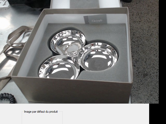 Bol plaquer en argent dans boite excelle