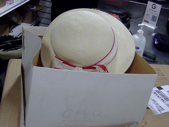 Hat and purse in box