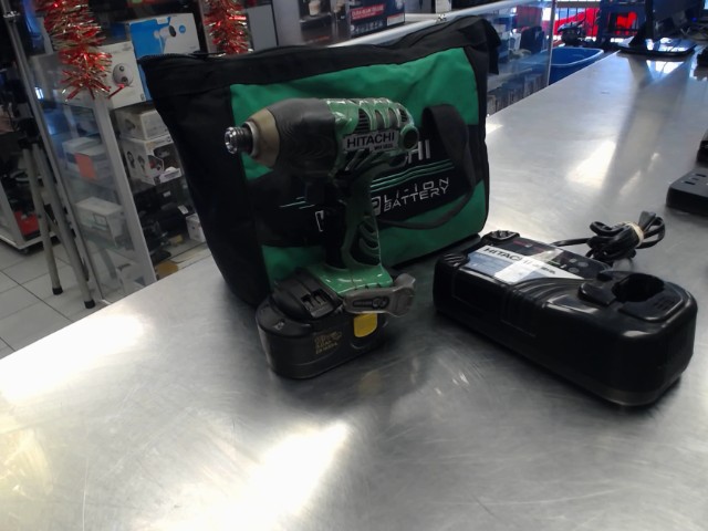 Drill hitachi +batt +charg