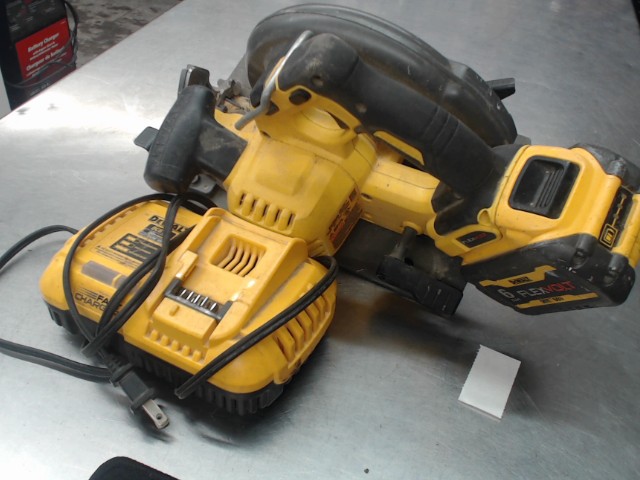 Scie ronde dewalt avec batterie flex 6ah