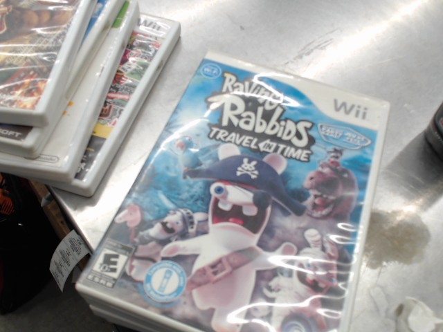 Jeu nintendo wii raving rabbids travel