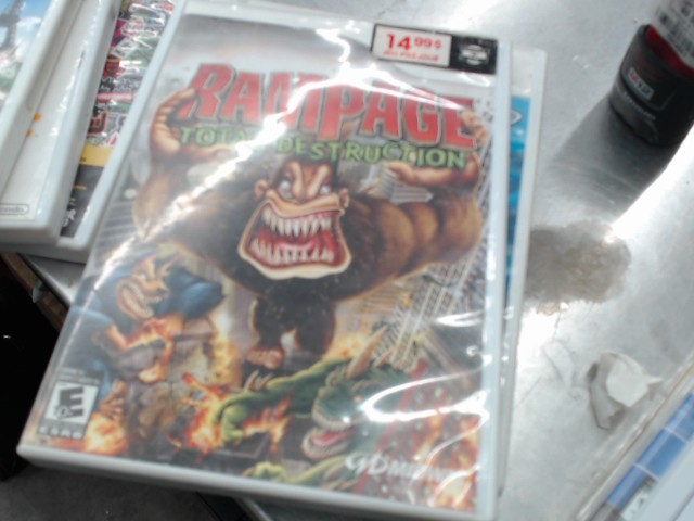 Jeu wii rampage total destruction