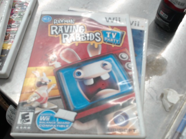 Jeu wii rayman raving rabbids tv party