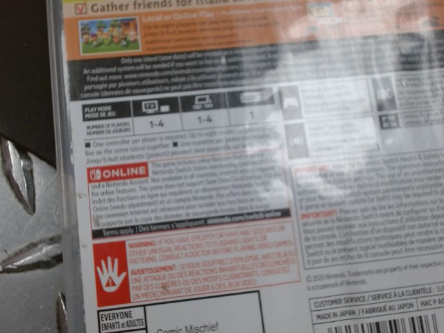 Animal crossing: new horizons