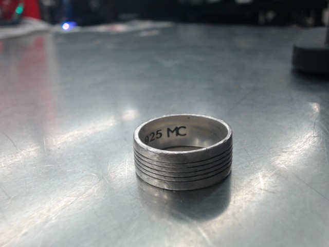 Bague en argent poincon ecrit ms lignee