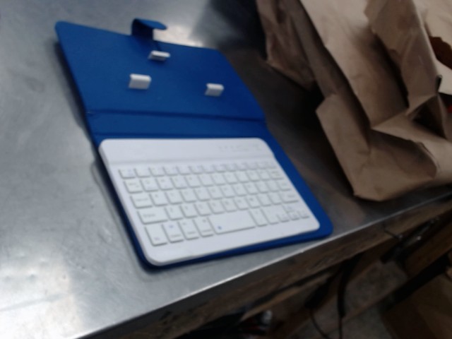 Clavier bluetooth bleu