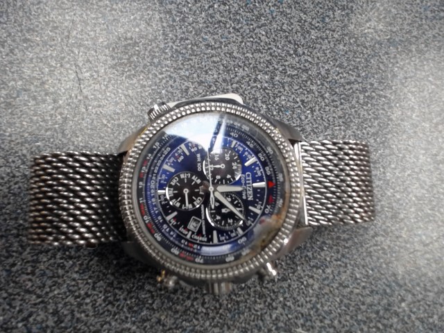 Montre citizen drive font bleu