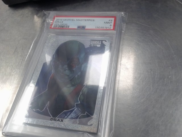 Marvel drax holofoil psa 9