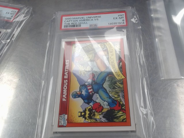 Marvel red skull cap america psa 6