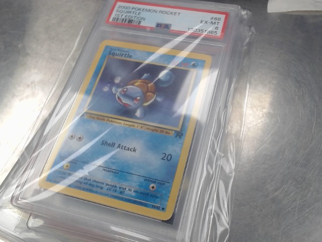 Squirtle 1st edition psa 6