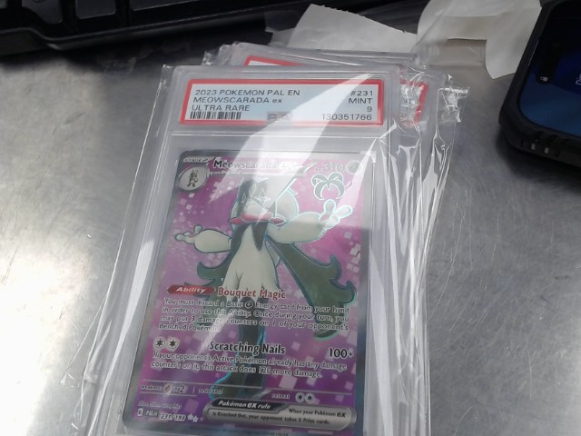 Meowscarade ex 231 psa 9