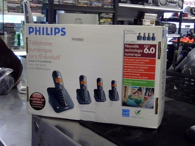 Jeu de 4 tel numeriques sans fils