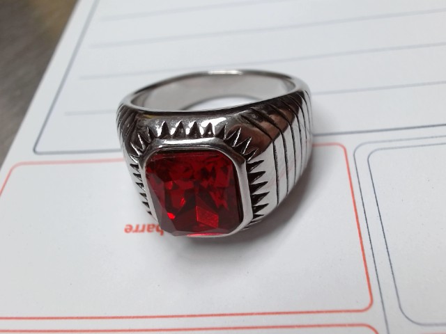 1x bague en stainless