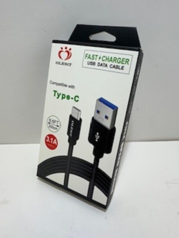 FIL USB C - A 6  PIEDS NOIR