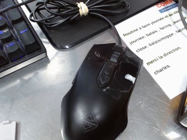 Souris de gaming ajail noir aj52