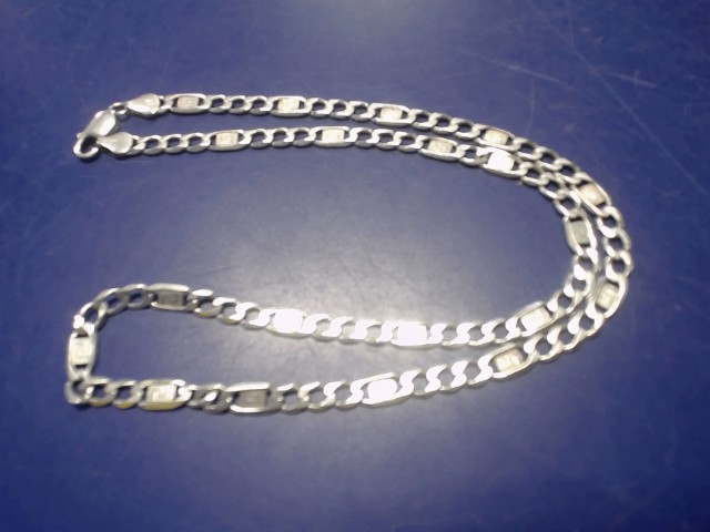 Chaine en argent 22.5 pouces 6.6mm