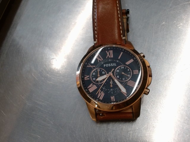 Montre fossil cuir brun