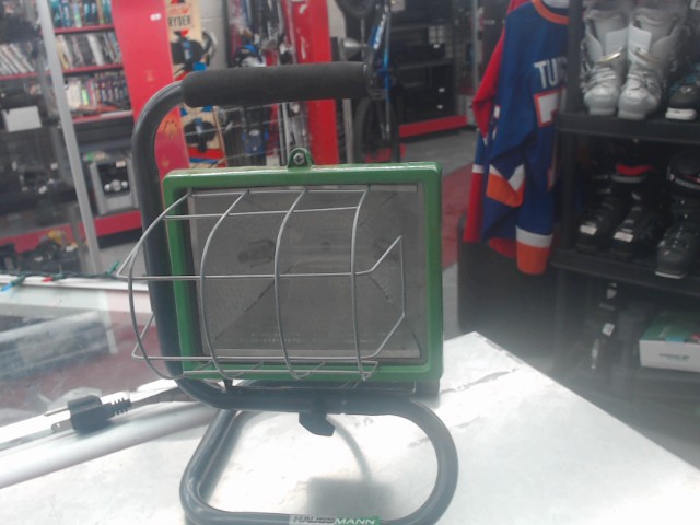 Lampe de travail chauffante gris et vert