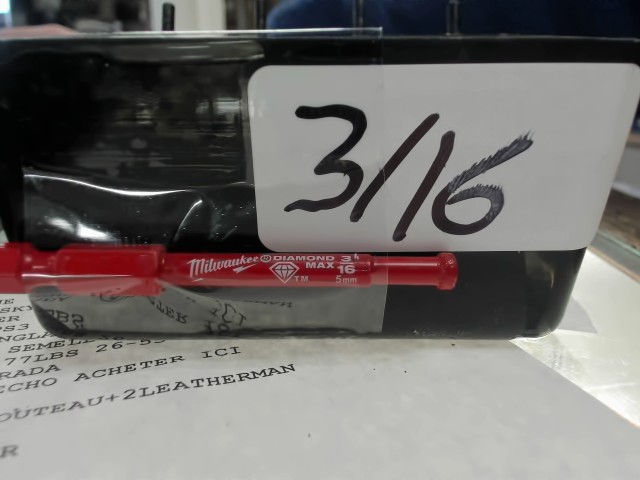 Diamond impact holesaw 3/16