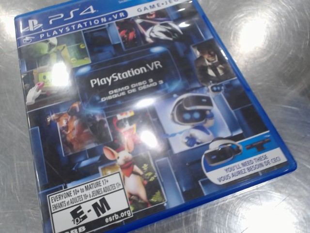 Playstation vr jeu ps4