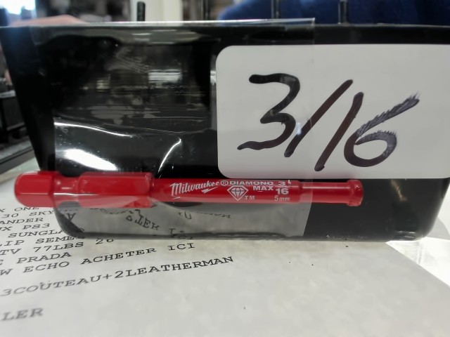 Diamond impact holesaw 3/16