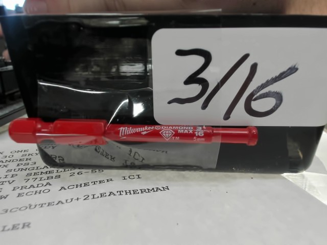 Diamond impact holesaw 3/16