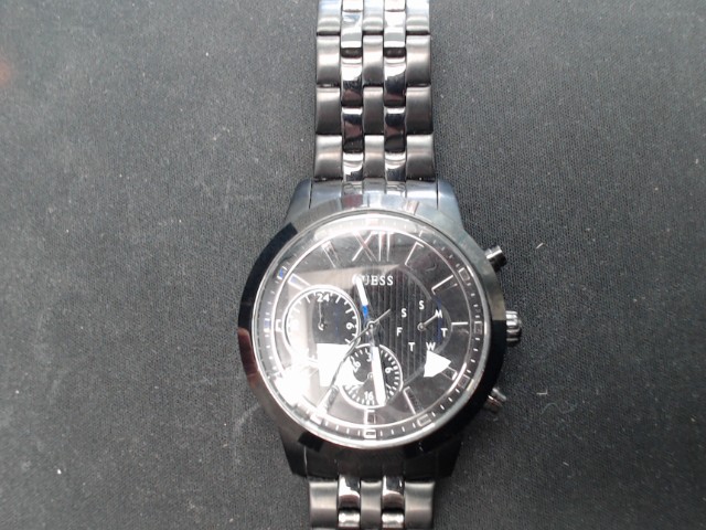 Montre noir chronos guess