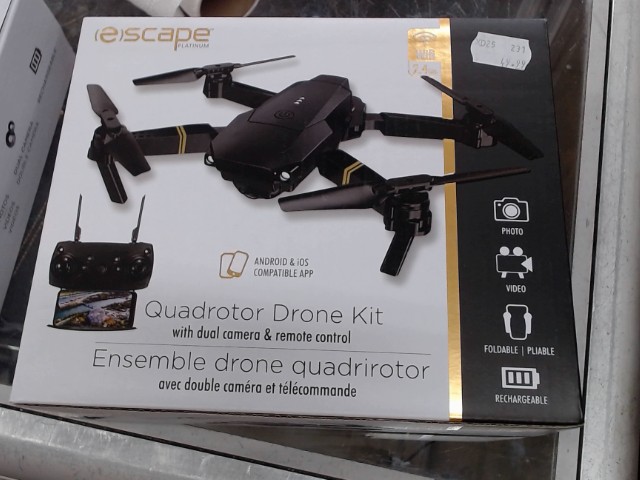 Ensemble drone quadrirotor