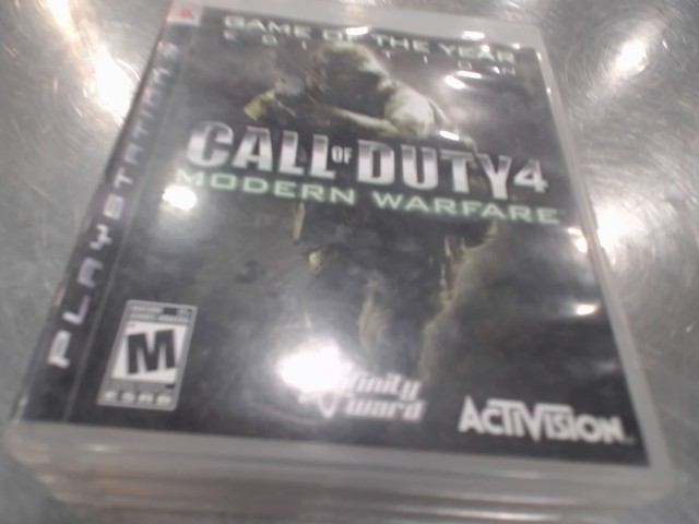 Call of duty 4 mw jeu ps3