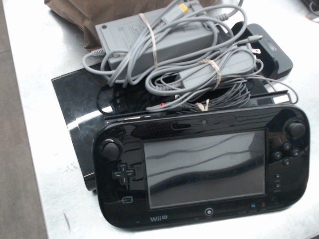 Wii u noir avec cable