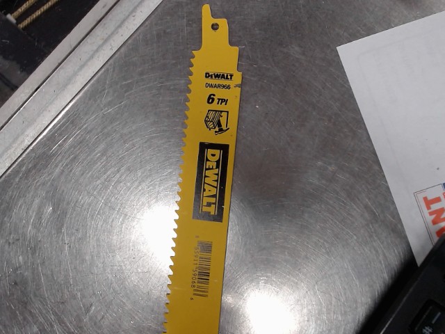 Lame de scie va-et-viens