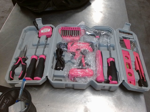 Pink tool box