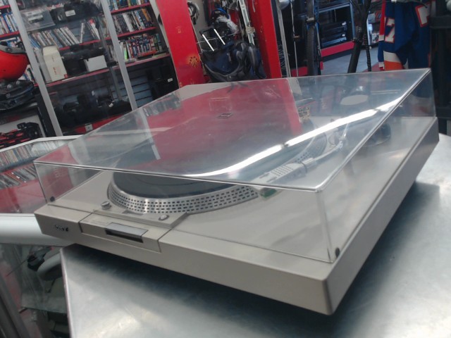 Plaque tournante 33-45 tour gris metaliq