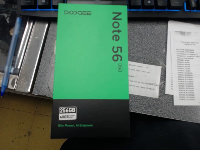 Note 56 plus avec boite et fil