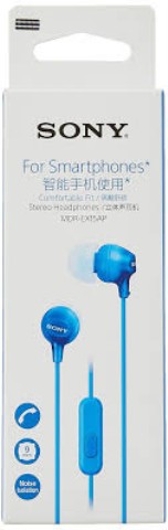 Ecouteurs stereo bleu (en boite)