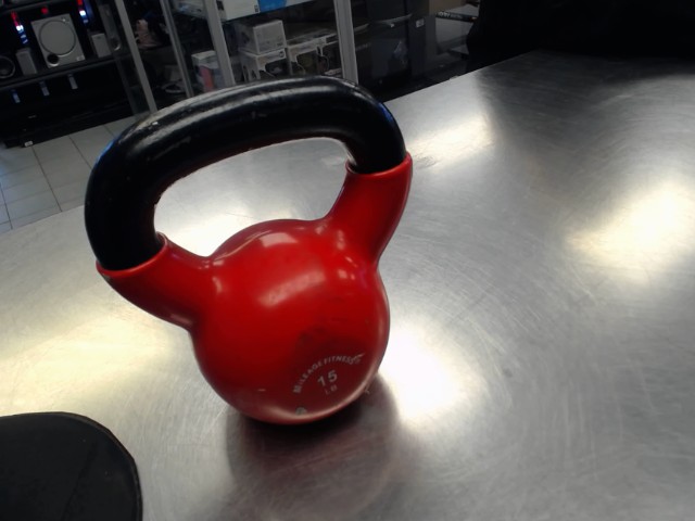 Vinyl kettlebell 15lb