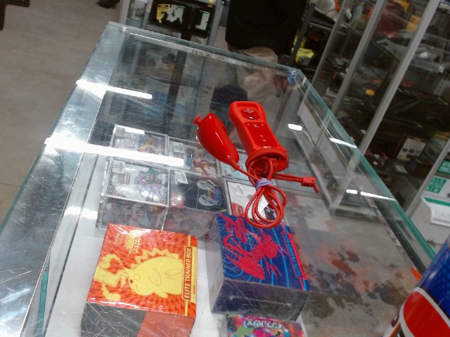 Manette rouge wii original + nunchuk