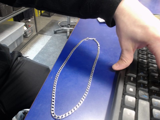 Chaine en argent comme