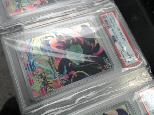Bulbasaur box topper psa 8