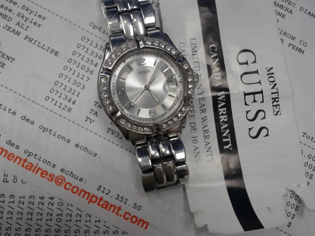 Montre argent pour femme