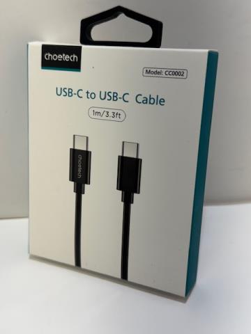 FIL USB C 3 PIEDS NOIR