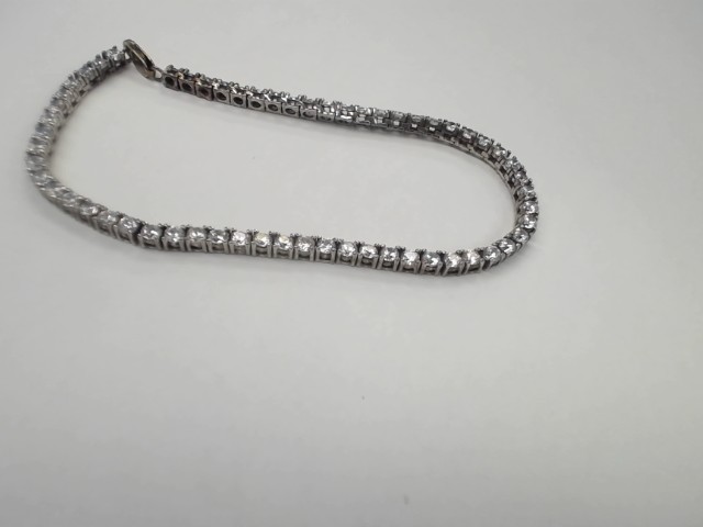 Bracelet en argent diamand zircon